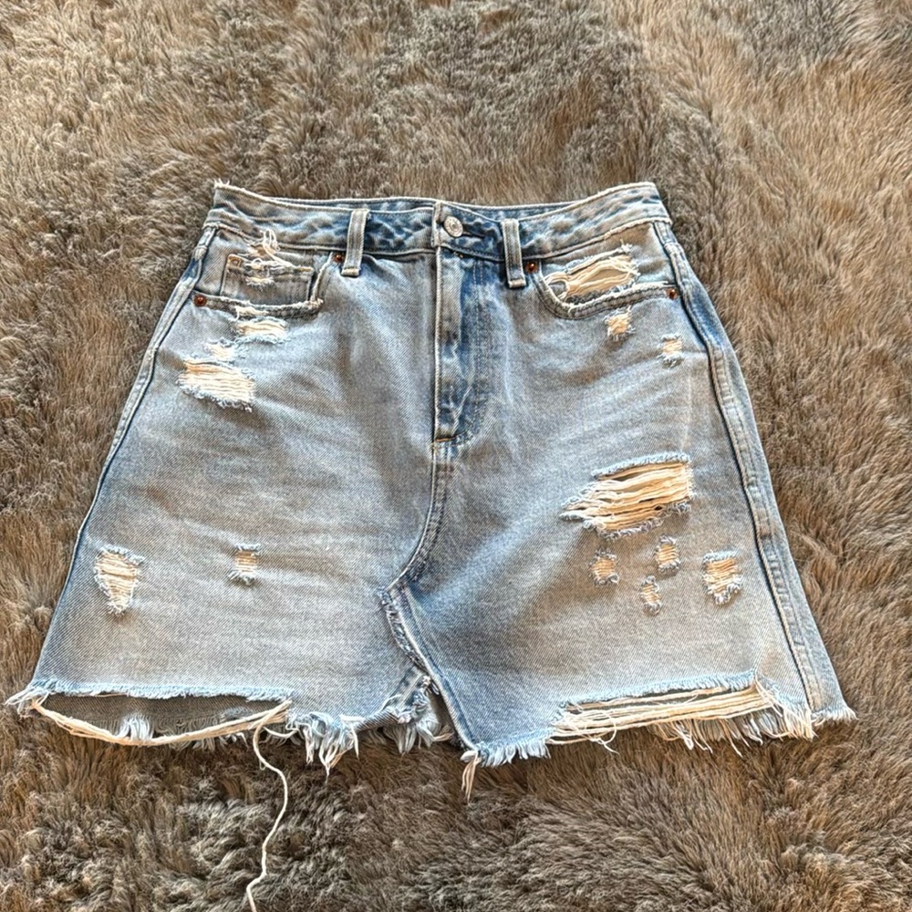 Abercrombie & Fitch Vintage A-Line Denim Skirt